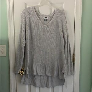 Grey knit sweater